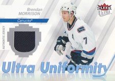 2007-08 Fleer Ultra Hockey Uniformity JERSEY Brendan Morrison