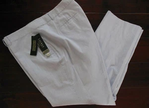 Ralph Lauren Woman Plus 22W NWT $119 Pant light Cotton Blue White Stripe Pockets - Picture 1 of 6