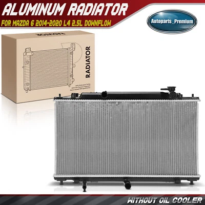 Nuevo radiador para Mazda 6 2014 2015 2016 2017 2018-2020 L4 2,5 L flujo descendente Foto 1 de 4
