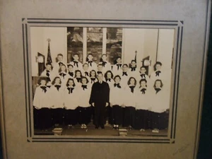 Mack Studio, Pottsville PA Vintage Church Choir Photo - Picture 1 of 5