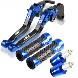 Fit For Yamaha YZF R6 R1 R3 R1M CNC Handlebar Grips Brake Clutch Levers Set - Foto 1 di 36