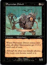 Phyrexian Driver Magic The Gathering Nemesis Card Light Play X1