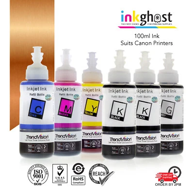 Tinta de recarga Inkghost para cartuchos CANON CLI-521 PGI-520 MP980 MP990 tinta de impresora Foto 1 de 4