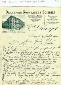 Dépt 74 - Annecy Rue Royale - Belle Entête d'un Commerce du 25/07/1911 A Voir !! - Picture 1 of 1
