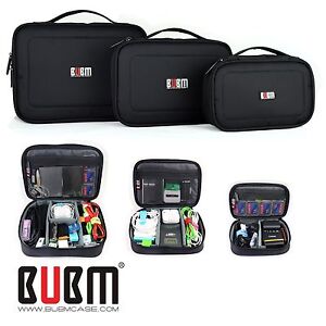 3 x BUBM ACCESORIES STORAGE CARRY BAG CASE FOR USB cable memory card power cord