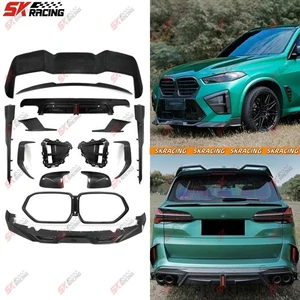 Dry Carbon Fiber Front Rear Lip Side Skirts Wing Body Kits For BMW X5M F95 24-26 - Picture 1 of 29