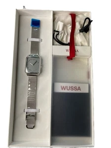 Simple Square Watch Womens Wussa Gift Pack W Storage Bag And Tool - Picture 1 of 3