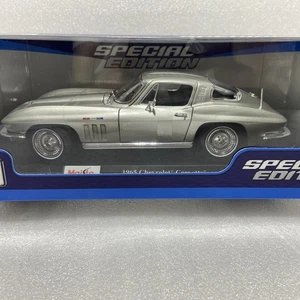 Maisto 1:18 Diecast Special Edition 1965 Chevrolet Corvette C2 ⬜ silber ⬜ (NEU) - Bild 1 von 17