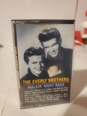 EVERLY BROTHERS Walkin' Right Back Cassette Tape Warner Bros. 1983  - Image 1 of 4