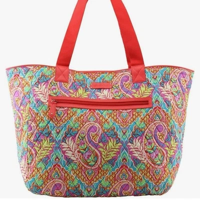 Nuevo con etiquetas Bolso de Viaje Vera Bradley Reversible XL Recortado Paisley in Paradise Foto 1 de 4