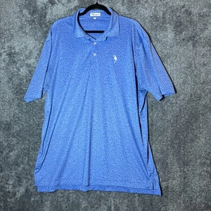Peter Millar Polo Shirt Mens XL Blue Summer Comfort Golf Performance Stretch - Picture 1 of 8