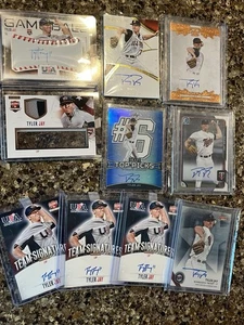 Tyler Jay Twins Autograph Auto (10) Card Lot Bowman Chrome Leaf Draft Immaculate - Picture 1 of 8