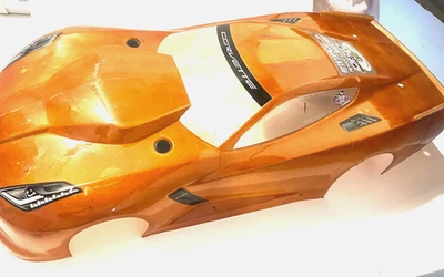 light brown rc corvette body shell - Image 1 of 2