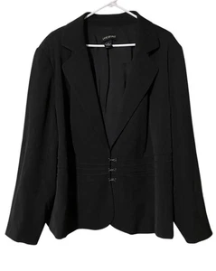 Lane Bryant Blazer Jacke Damen 26 schwarz gefüttert Basic Capsule Corpcore Karriere " - Bild 1 von 18