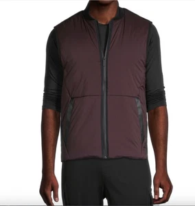 NWT Perry Ellis Performance Tech Thermal Vest - Men’s Large - Burgundy - Picture 1 of 16