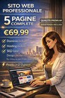 SITO WEB PROFESSIONALE 5 PAGINE + DOMINIO + HOSTING + SEO | PRONTO 48H Completo⚡