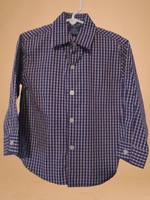 Новый без ЯРЛЫКОВ - IZOD мальчика размер 3 клетку длинным рукавом кнопка спереди рубашка - Изображение 1 из 3