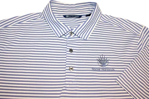 CUTTER & BUCK POLY GOLF SHIRT-XL-AGAVE HIGHLANDS G.C.-WRINKLE FREE-LOOKS UNWORN! - Picture 1 of 2