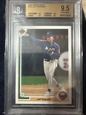 1991 Upper Deck - Jeff Bagwell #755 (RC) BGS 9.5 - Image 1 of 2