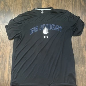 LIMITED EDITION IMG Academy Black Tee Shirt Sz XL Under Armour - Picture 1 of 5