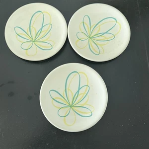 Russel Wright Melmac Gaytime Bread Dessert Plates Lot Of 3 Mid Century Atomic - Picture 1 of 7