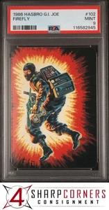 1986 HASBRO G.I. JOE #102 FIREFLY POP 6 PSA 9 - Picture 1 of 3