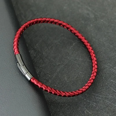 Pulsera de cuerda con hebilla de acero inoxidable para hombre tela trenzada joyería deportiva al aire libre Foto 1 de 4