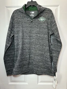 Talla M NFL Equipo Ropa New York Jets Hombres Manga Larga Pullover Cuarto Cremallera NUEVO - Imagen 1 de 3