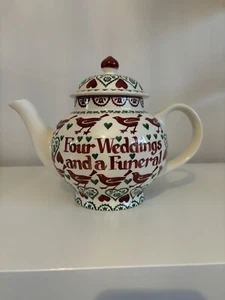 EMMA BRIDGEWATER CHRISTMAS JOY 4 CUP TEA POT ( NEW & UNUSED ) PERSONALISED £70 - Picture 1 of 7