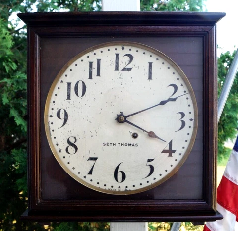 Antique 1890s Seth Thomas 14 Day Gallery Kitchen Wall Clock - GREAT RUNNER Cover