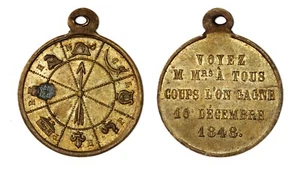 FRANCIA DEUXIEME REPUBLIQUE A tous coups l'on gagne 10 décembre - 1848 - Picture 1 of 1