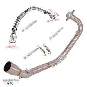 For CF-Moto ST125 Motorcycle Exhaust System Front Link Pipe Muffler Slip On 51mm - Bild 1 von 8