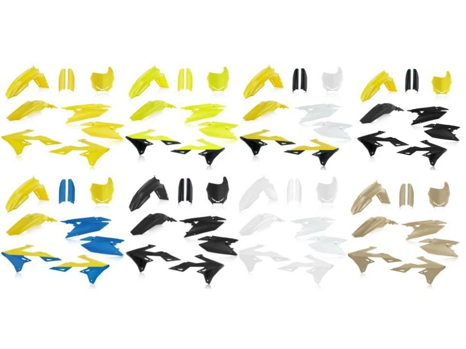 Kit Completo Plástico Acerbis Suzuki '19-21 RMZ250 RMZ450 Guardabarros Cubiertas Guardabarros Foto 1 de 1