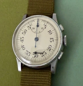 British MoD Type T.P. V/5 Chronograph | 1950 | Refinished Dial | LÄUFT - Bild 1 von 11