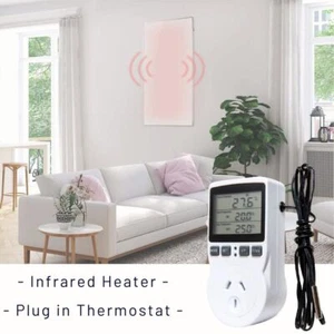 Infrared Panel Heater with Thermostat Eco Energy Saving 800W - Picture 1 of 5