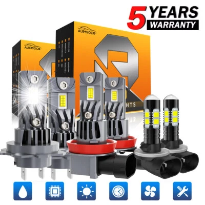 For Kia Sorento 2014-2016 8000K Combo LED Headlight High Low Beam Fog Light Bulb - Image 1 of 4