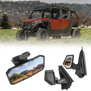 UTV Rear View Side + Center Mirrors for Polaris Xpedition XP XP5/ ADV ADV5 2024+ - Picture 1 of 18