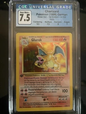 Pokémon 1ª Edición Charizard 4/102 1999 (Edición Alemana) Foto 1 de 2