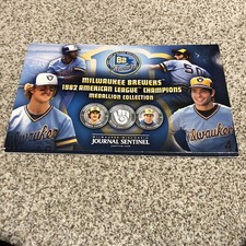 2007 Milwaukee Brewers Medallion Collection 1982 AL Champions Frame