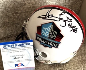HOWIE LONG Signed FOOTBALL HALL OF FAME HELMET PSA DNA COA Oakland Raiders - Picture 1 of 6