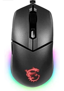 MSI CLUTCH GM11 RGB Optical Gaming Mouse '5000 DPI Optical Sensor 6 Programmable - Picture 1 of 5