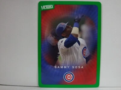 2003 Upper Deck Victory Tier 1 Green Chicago Cubs Baseball Card #22 Sammy Sosa - Image 1 of 2
