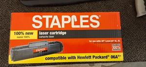HP LaserJet 06A C3906A schwarze Tonerkassette HEFTKLAMMERN MARKE NOS - Bild 1 von 1