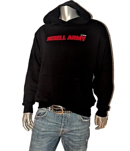 HOODIE KAPUZEN REBELL PULLOVER SWEATER PULLI MAFIA GANG WEAR GARGAMEL OVERSIZE M - Bild 1 von 11