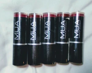MUA Makeup Academy High Shine Lipstick 3.1 g/0.1 oz lot of 5 - Picture 1 of 2
