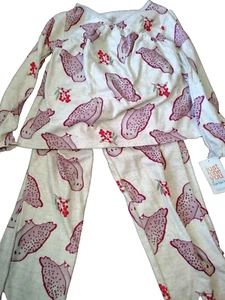 New Carters Strawberry Snowy Owl Berries Soft Pajama set Size 5 - Picture 1 of 6
