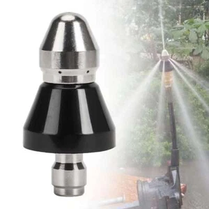 High Pressure Drain Nozzle Sewer Pipe Cleaning Tool 1 Front 6 Rear Jet Adapter - Picture 1 of 12