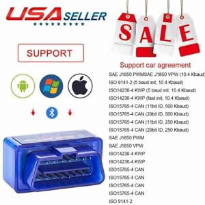 Bluetooth OBD2 Scanner for Car, Car Code Readers & Scan Tools for iPhone,Android