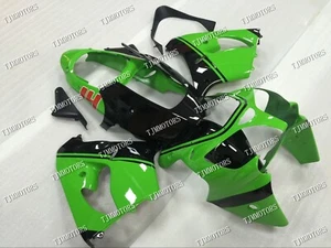 For 2000-2001 Kawasaki ZX-9R Green Black ABS Injection Mold Bodywork Fairing Kit - Picture 1 of 8