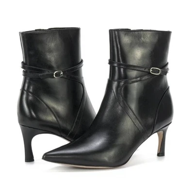 Botín Naturalizer Mujer 7M Cuero Negro 27 Edición Floreta Punta OS38-24 Foto 1 de 4